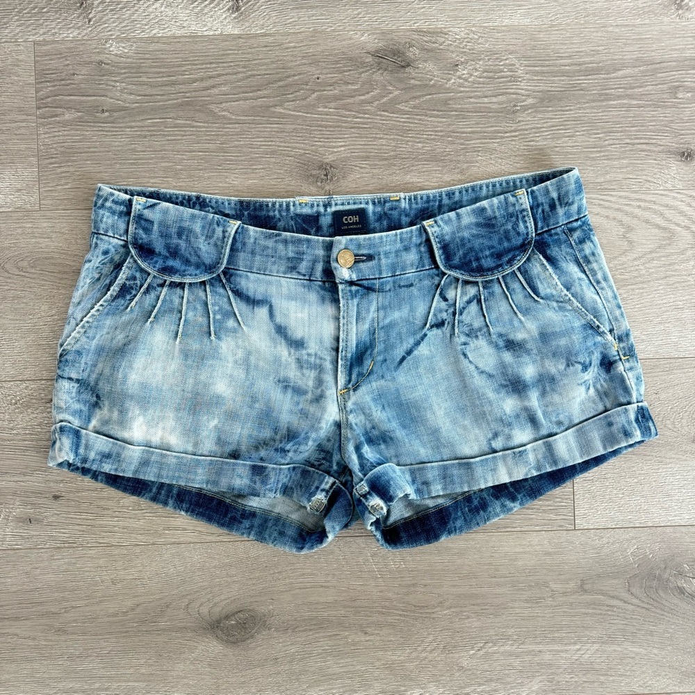 Citizens of Humanity Y2K Low Rise Acid Wash Denim Jean Shorts Blue Size 31